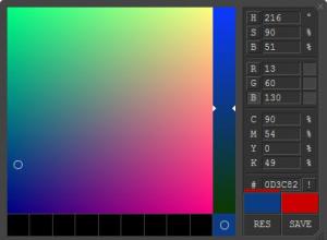 Определение цвета на экране монитора